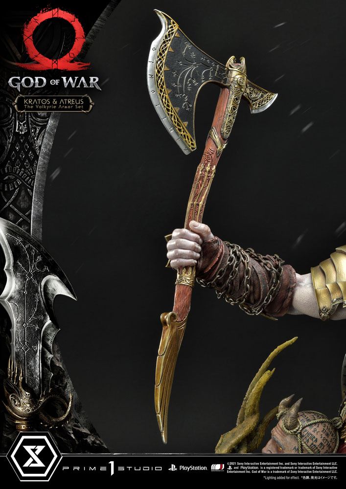 God of War Premium Masterline Series Statue Kratos and Atreus in the Valkyrie 72 cm