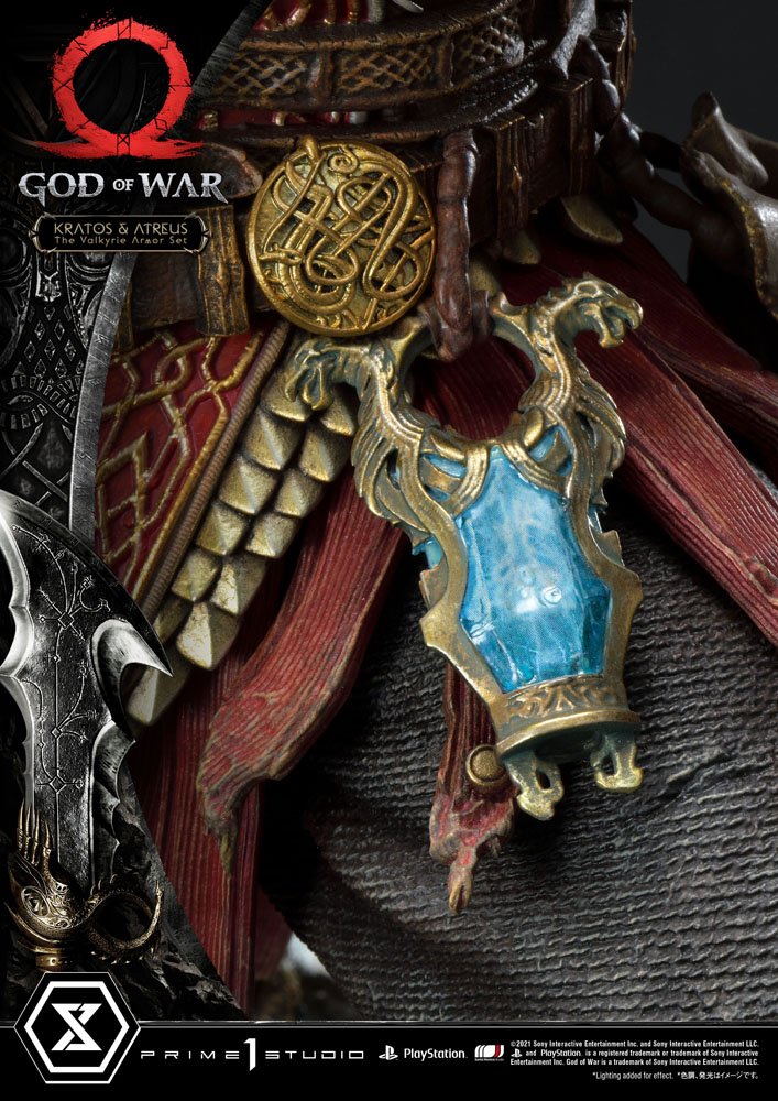 God of War Premium Masterline Series Statue Kratos and Atreus in the Valkyrie 72 cm