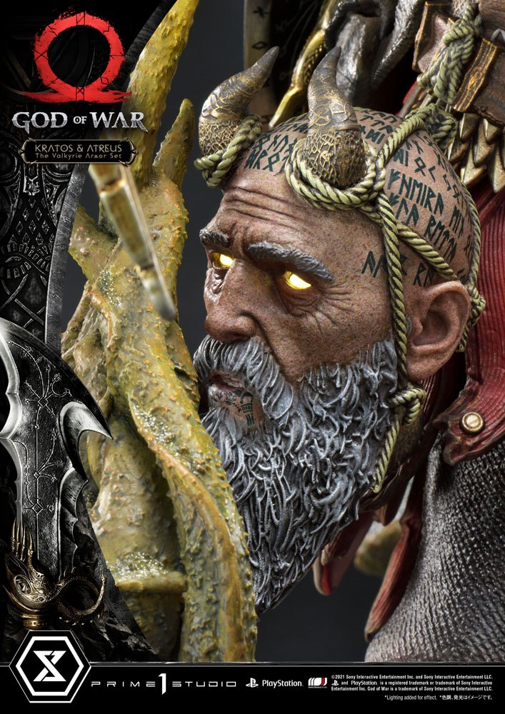 God of War Premium Masterline Series Statue Kratos and Atreus in the Valkyrie 72 cm