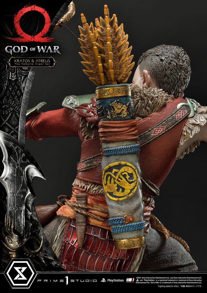 God of War Premium Masterline Series Statue Kratos and Atreus in the Valkyrie 72 cm