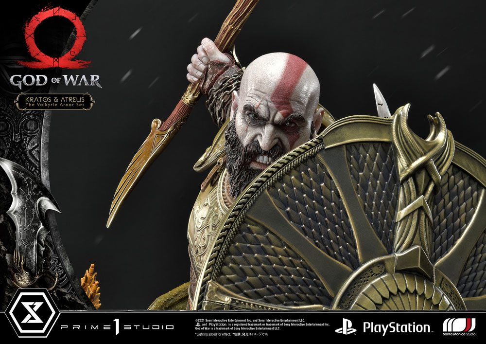 God of War Premium Masterline Series Statue Kratos and Atreus in the Valkyrie 72 cm