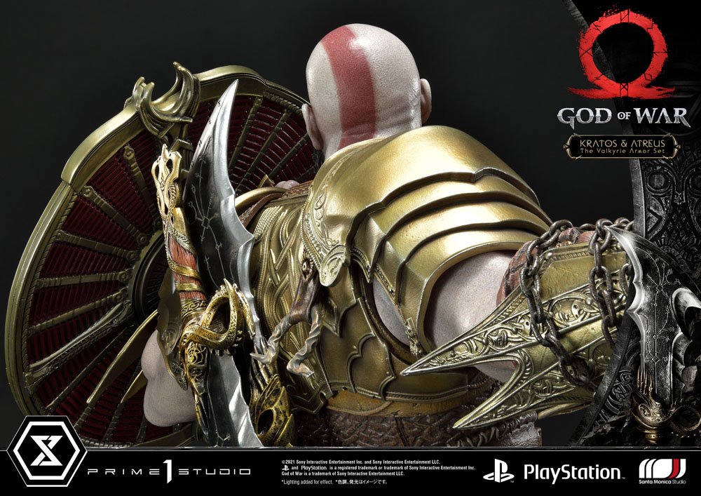 God of War Premium Masterline Series Statue Kratos and Atreus in the Valkyrie 72 cm