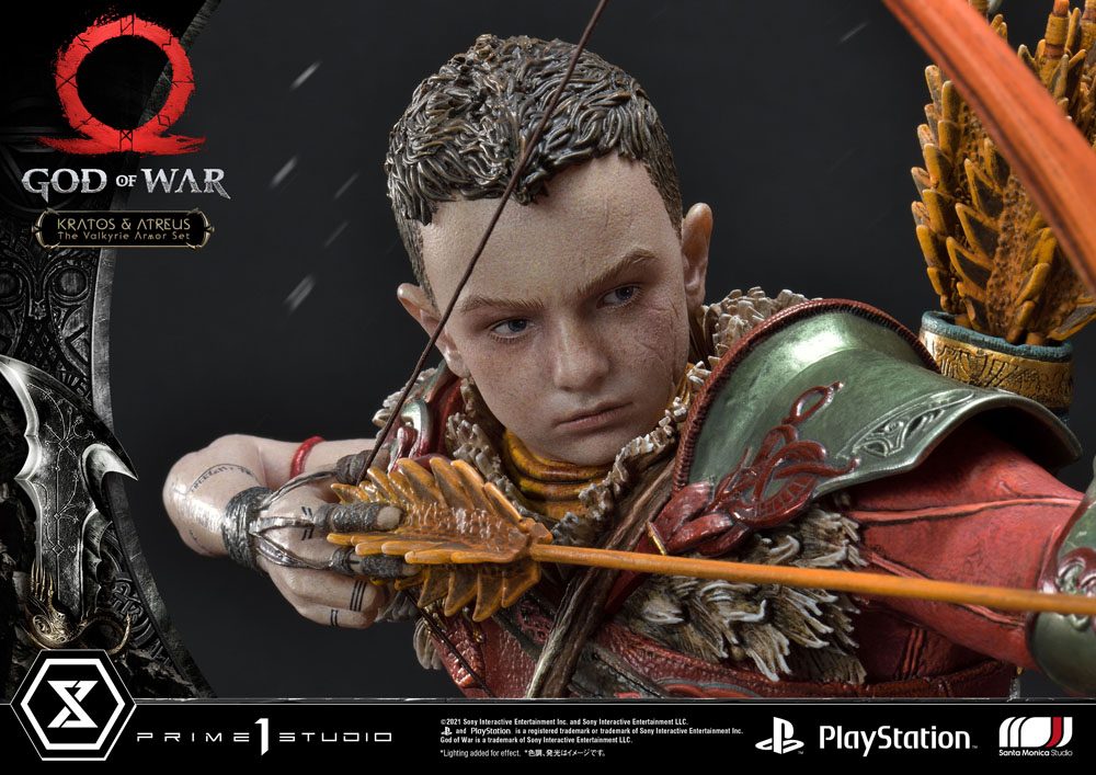 God of War Premium Masterline Series Statue Kratos and Atreus in the Valkyrie 72 cm