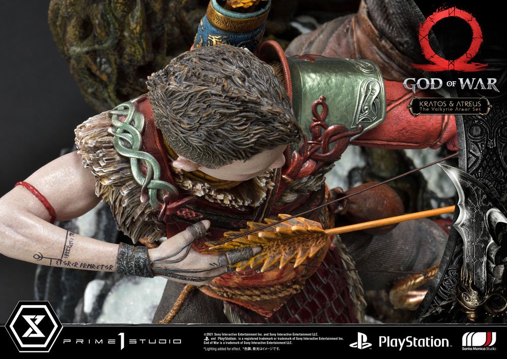 God of War Premium Masterline Series Statue Kratos and Atreus in the Valkyrie 72 cm