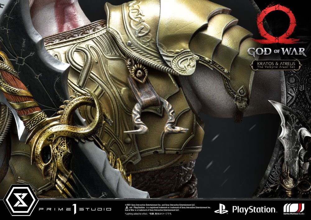 God of War Premium Masterline Series Statue Kratos and Atreus in the Valkyrie 72 cm