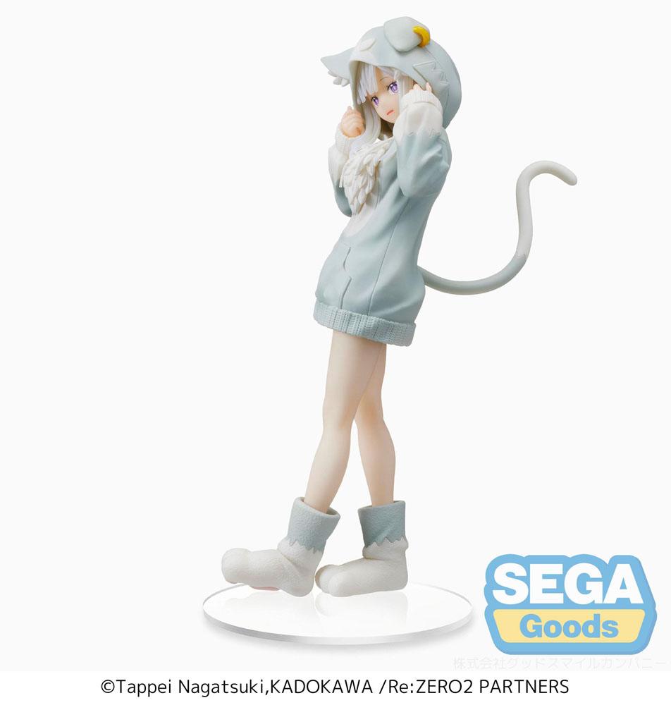 Re:Zero Starting Life in Another World SPM PVC Statue Emilia The Great Spirit Puck 21 cm