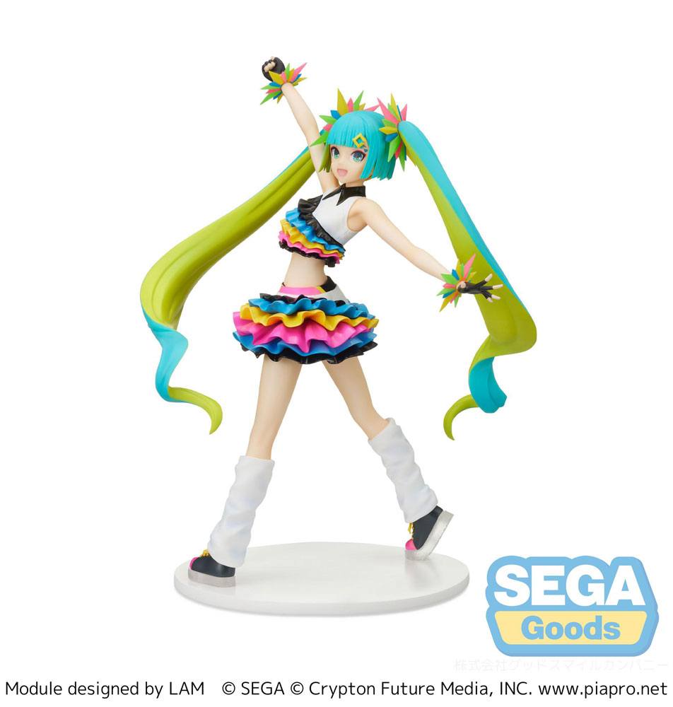 Hatsune Miku Project DIVA Mega39&#39;s FIGURIZM Statue Catch the Wave 25 cm