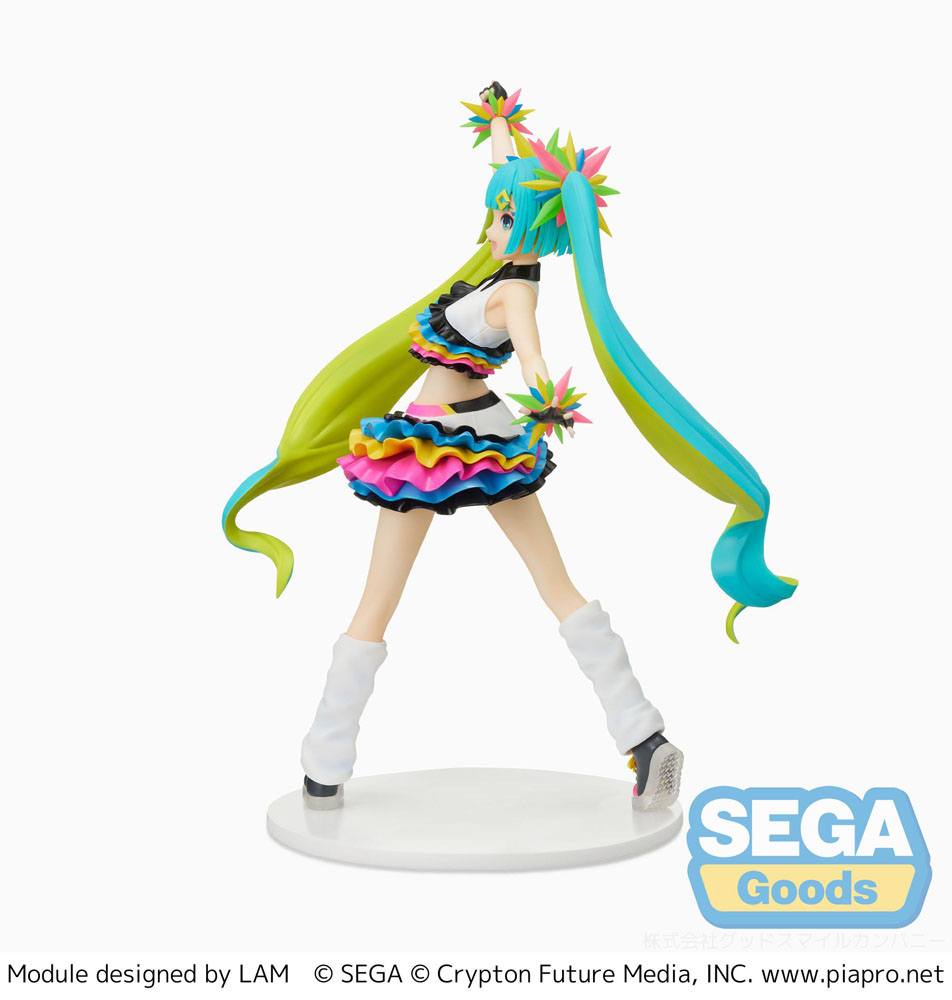 Hatsune Miku Project DIVA Mega39&#39;s FIGURIZM Statue Catch the Wave 25 cm