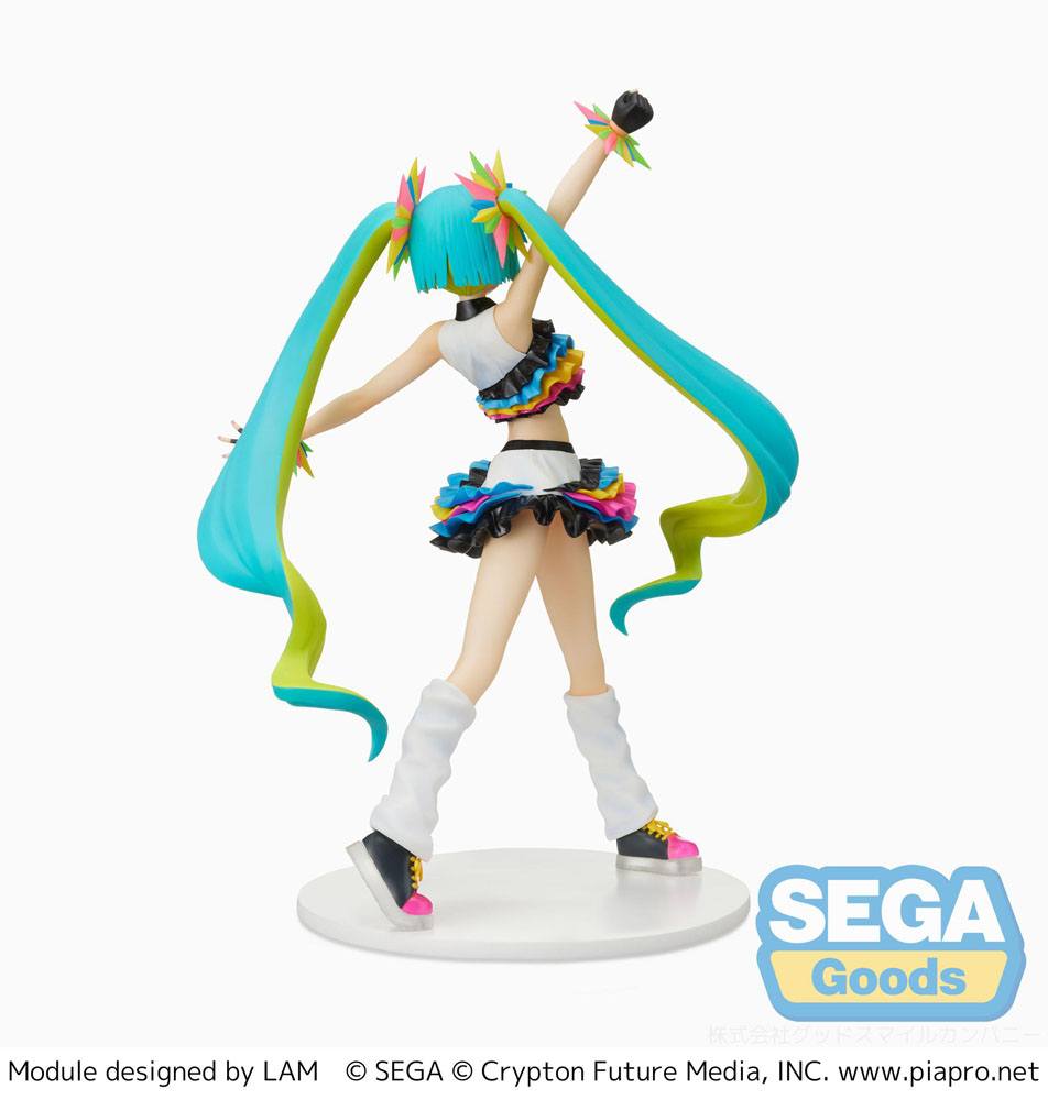 Hatsune Miku Project DIVA Mega39&#39;s FIGURIZM Statue Catch the Wave 25 cm