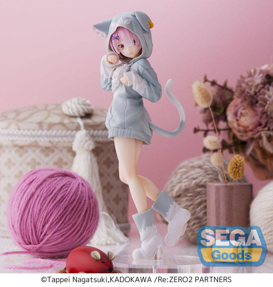 Re:Zero Starting Life in Another World SPM PVC Statue Ram The Great Spirit Puck 21 cm