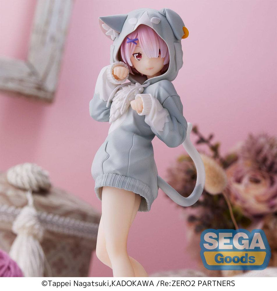 Re:Zero Starting Life in Another World SPM PVC Statue Ram The Great Spirit Puck 21 cm